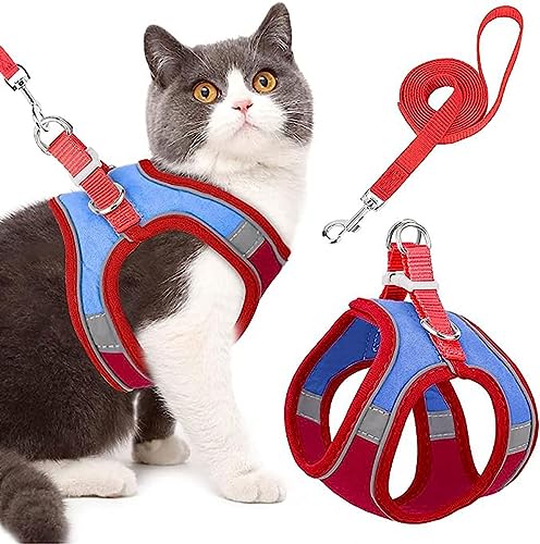 Katzengeschirr Und Katzenleine Set,Automatisch Einziehbare Hunde Leine Mit Geschirr Für Katzen,Ausbruchsicher Katzen Leine,Katzen Geschirr Set Mit Leine Für Katzen Kitten Hunde (Color : D, Size : S von tylxayoxa