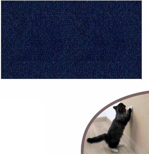 Katzenkratzbaum-Teppich, Zuschneidbare Katzenkratzmatte – Selbstklebender Katzenkratzteppich, Katzenkratzcouchschutz – Zuschneidbarer Sofa-Katzenkratzschutz (Color : Blue, Size : 24 * 40in) von tylxayoxa