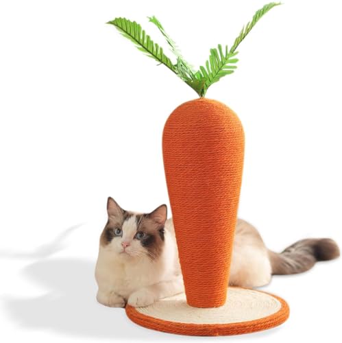 Katzenkratzbaum for Hauskatzen, Natürlicher Sisal-Karotten-Katzenkratzer, Katzenkratzer for Katzen Und Kätzchen (Color : B, Size : M) von tylxayoxa