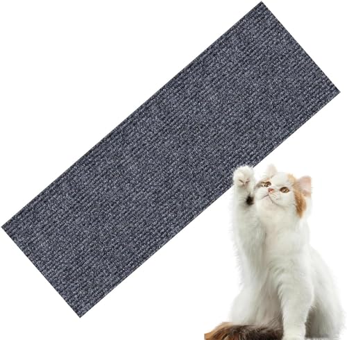 Kratzmatte Selbstkleben 30×100cm,Kratzpads Für Katzen,Kratzmatte Katze Sofa,Katzen Wand,DIY Climbing Cat Scratcher (Color : Dark Gray, Size : 30x100CM) von tylxayoxa