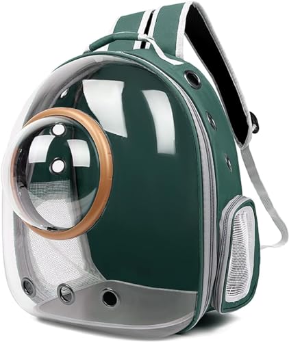 Pet Raum Kapsel Rucksack, Kleine Medium Katze Welpen Hund Träger, Transparent Atmungsaktive Wärme Proof, Für Reise Wandern Zu Fuß Camping (Color : C, Size : 35 * 28 * 45) von tylxayoxa