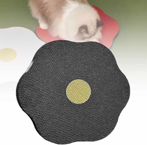 tylxayoxa Blumenkratzbrett for Katzen An Der Wand, Kartonschneider for Katzenkratzbretter, Selbstklebende Katzenkratzmatten Zur Wand- Und Bodenmontage, Blumenbrett(Black) von tylxayoxa