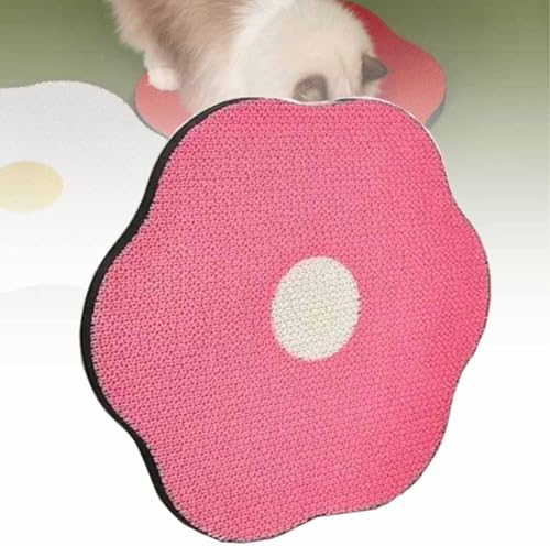 tylxayoxa Blumenkratzbrett for Katzen An Der Wand, Kartonschneider for Katzenkratzbretter, Selbstklebende Katzenkratzmatten Zur Wand- Und Bodenmontage, Blumenbrett(Pink) von tylxayoxa