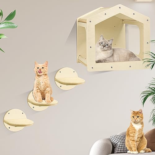 Katzenhängematte Katzenwandregale mit 3 Stufen Katzenregale Katzenhängematte Katzenwandregale mit 3 Stufen Katzenregale von ugiftt