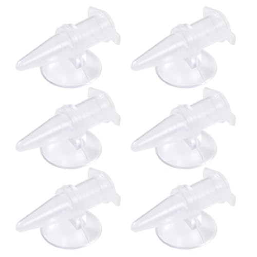 uikios 6 x automatische Garnelen-Fütterbecher aus PVC mit Saugnapf für Garnelen für einfache, effiziente Aquariumfütterung von uikios