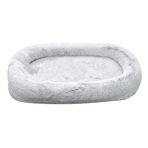 uikios Hundebett und Menschenbett mit abnehmbarem Bezug weiches übergroßes dickes Langhaarbett Hundesofa abnehmbare Abdeckung von uikios
