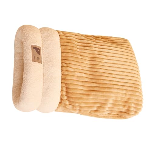 uikios Schlafsack für Katzen, Fleece, dick, warm, flauschig, für Haustiere, Kätzchen, Welpen, Grau/Braun uikios Schlafsack für Katzen, Fleece, dick, warm, flauschig, für Haustiere, Kätzchen, Welpen, Grau/Braun von uikios