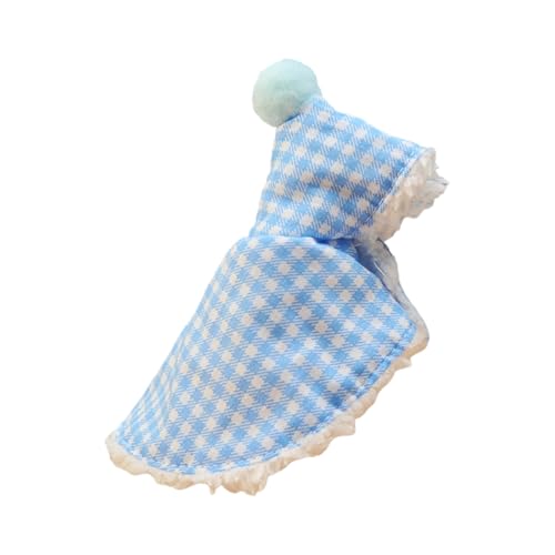 uikios Warmer, karierter Vogelumhang für Papageien und Wellensittiche, warmer Umhang, Winter-Outfit für kleine Haustiere, leicht zu tragen und von uikios