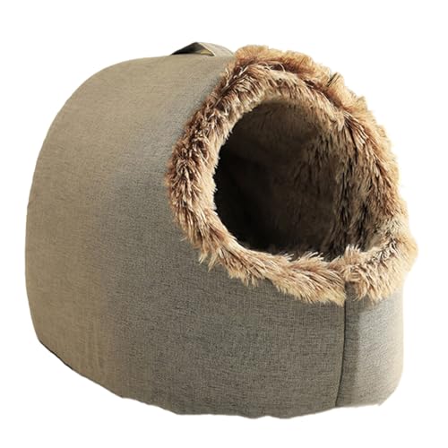uikios Weiches, durchlässiges Haustierbett für kleine Tiere, warmes Bett, Haus für kaltes Wetter, Höhle für kleine Haustiere, für den Innenbereich uikios Weiches, durchlässiges Haustierbett für kleine Tiere, warmes Bett, Haus für kaltes Wetter, Höhle für kleine Haustiere, für den Innenbereich von uikios