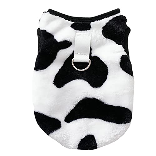 Hundebekleidung, Hundepullover, Rundhalsausschnitt, ärmellos, Milchkuh-Muster, doppelseitig, Korallen-Fleece, Kleidung für den Außenbereich, Haustierweste Hundebekleidung, Hundepullover, Rundhalsausschnitt, ärmellos, Milchkuh-Muster, doppelseitig, Korallen-Fleece, Kleidung für den Außenbereich, Haustierweste von ulafbwur