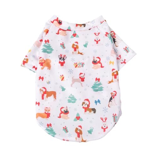 Hundekostüm, Haustier-T-Shirt, waschbar, bedruckt, bequem, langlebig, weich, Polyester, Weihnachtselemente, Hundepullover für den Winter, Haustierweste, Haustier Hund Hundekostüm, Haustier-T-Shirt, waschbar, bedruckt, bequem, langlebig, weich, Polyester, Weihnachtselemente, Hundepullover für den Winter, Haustierweste, Haustier Hund von ulafbwur