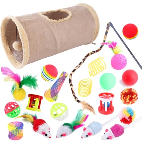 Interaktives Katzenspielzeug, 22 Stück/Set, Katzenschlauch-Spielzeug, keine Grate, interaktives, faltbares Haustier-Kätzchen-Tunnel-Teaser-Ball, Spielzeug, Zubehör, Zauberstab-Spielzeug, einzigartiges Interaktives Katzenspielzeug, 22 Stück/Set, Katzenschlauch-Spielzeug, keine Grate, interaktives, faltbares Haustier-Kätzchen-Tunnel-Teaser-Ball, Spielzeug, Zubehör, Zauberstab-Spielzeug, einzigartiges von ulafbwur