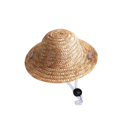 Strohhut für Haustiere, atmungsaktiv, kreativ, handgefertigt, Sommer-Sonnenhut für draußen, Haustier-Sonnenhut Strohhut für Haustiere, atmungsaktiv, kreativ, handgefertigt, Sommer-Sonnenhut für draußen, Haustier-Sonnenhut von ulafbwur