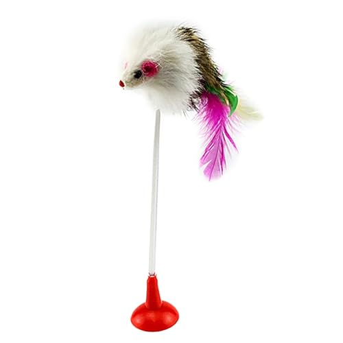 ulafbwur Best Cat Toys Cats Teaser Pet Interactive Durable Cats Teaser Toy Rod with Sucker for Cats Supplies Cats Funny Cat Toys von ulafbwur