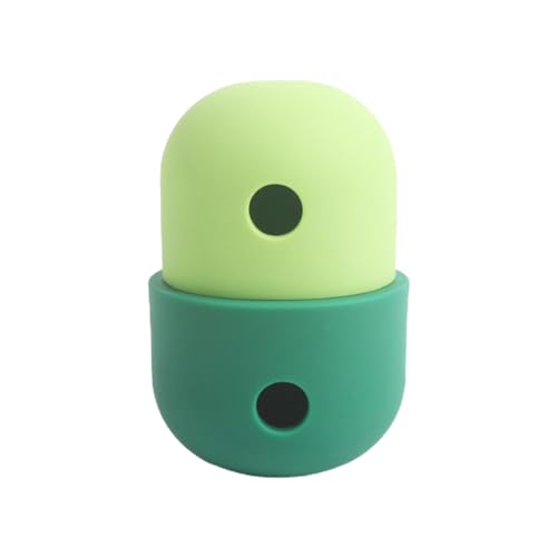 ulafbwur Best Dog Toys Pet Toy Ball Bouncy Column Appearance Hole Easy to Clean Creative Relieve Stress Silicone Leaking Food Ball Dog Toy for Teddy Pet Cool Dog Toys von ulafbwur