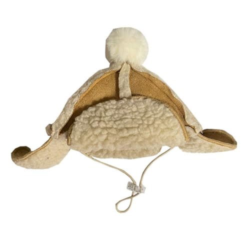 ulafbwur Einzigartige Haustiermütze, Wintermütze, hält warm, weiche Textur, bequem, lebendig, atmungsaktiv, schön, vielseitig, warm, Haustiermütze, Braun, Größe S ulafbwur Einzigartige Haustiermütze, Wintermütze, hält warm, weiche Textur, bequem, lebendig, atmungsaktiv, schön, vielseitig, warm, Haustiermütze, Braun, Größe S von ulafbwur