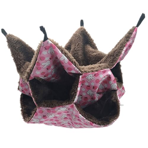 ulafbwur Hängematte, 3-lagig, warm, Hamster, Hängematte, Schaukel, Käfig, schlafend, Haustierbedarf ulafbwur Hängematte, 3-lagig, warm, Hamster, Hängematte, Schaukel, Käfig, schlafend, Haustierbedarf von ulafbwur