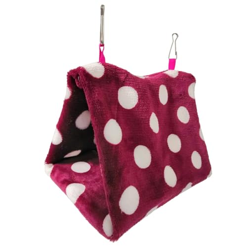ulafbwur Hängematte für Haustiere, Vögel, Papageien, Winter, warm, weich, Plüsch, zum Aufhängen, Schlafnester, Käfig-Hängematte ulafbwur Hängematte für Haustiere, Vögel, Papageien, Winter, warm, weich, Plüsch, zum Aufhängen, Schlafnester, Käfig-Hängematte von ulafbwur