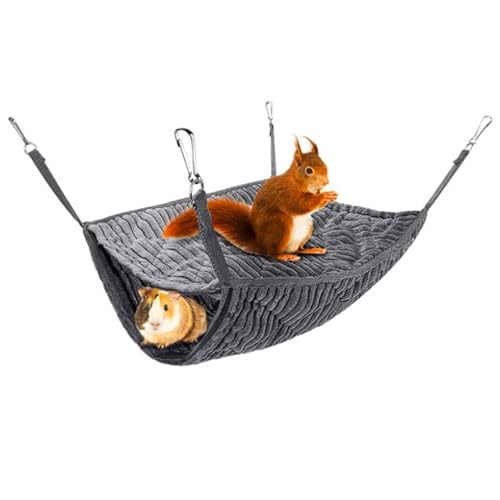 ulafbwur Hamster-Hängematte, Tunnelbett, groß, Höhle, doppellagig, Hamster-Hängematte, Streifenhörnchen, Frettchen, schlafend, Haustierbedarf, Eichhörnchen-Hausbett ulafbwur Hamster-Hängematte, Tunnelbett, groß, Höhle, doppellagig, Hamster-Hängematte, Streifenhörnchen, Frettchen, schlafend, Haustierbedarf, Eichhörnchen-Hausbett von ulafbwur