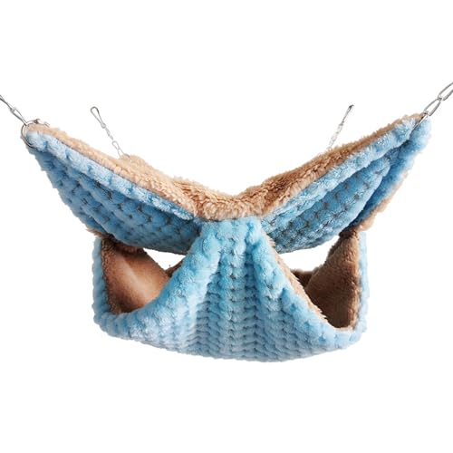 ulafbwur Hamsternest, großer Raum, doppellagig, Kettenriemen, zum Aufhängen, Haustierschlafsack, Winter-Fleece, einfarbig, kleine Haustier-Hängematte, Hängebett, Käfig, Hamsterhöhle ulafbwur Hamsternest, großer Raum, doppellagig, Kettenriemen, zum Aufhängen, Haustierschlafsack, Winter-Fleece, einfarbig, kleine Haustier-Hängematte, Hängebett, Käfig, Hamsterhöhle von ulafbwur