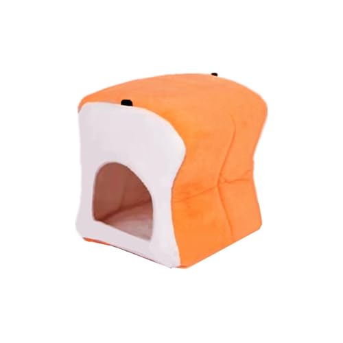 ulafbwur Haustier-Hängematte für Hamster, gemütliches Brot, Toast, realistisches Aussehen mit Aufhängelöchern, verdickt, warm, bequem, Haustierbett, Haus für kleine Tiere, hängender Hamster ulafbwur Haustier-Hängematte für Hamster, gemütliches Brot, Toast, realistisches Aussehen mit Aufhängelöchern, verdickt, warm, bequem, Haustierbett, Haus für kleine Tiere, hängender Hamster von ulafbwur