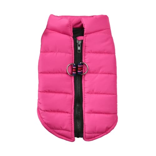 ulafbwur Haustier-Wintermantel mit Zugseil-Haken, Hunde-Winterweste, Thermisch, dick, niedlich, ärmellos Rosenrot M ulafbwur Haustier-Wintermantel mit Zugseil-Haken, Hunde-Winterweste, Thermisch, dick, niedlich, ärmellos Rosenrot M von ulafbwur