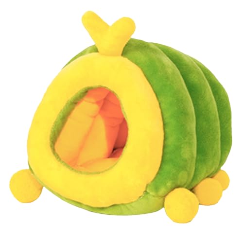 ulafbwur Haustierbett mit Cartoon-Design, Hamster-Design, Cartoon-Form, Eichhörnchen, Schlafhaus, bequem, weich, warm, Meerschweinchen, Versteck, Haustierbedarf, niedlicher und exquisiter Hamster ulafbwur Haustierbett mit Cartoon-Design, Hamster-Design, Cartoon-Form, Eichhörnchen, Schlafhaus, bequem, weich, warm, Meerschweinchen, Versteck, Haustierbedarf, niedlicher und exquisiter Hamster von ulafbwur