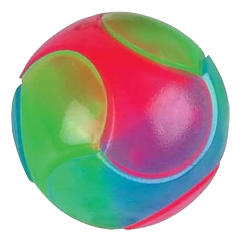 ulafbwur Hunde-Geschenke, leuchtender Ball, elastisch, glücklich, Gummi, blinkend, elastischer Ball, Haustierzubehör für Zuhause, Hundespielzeug, lustig von ulafbwur