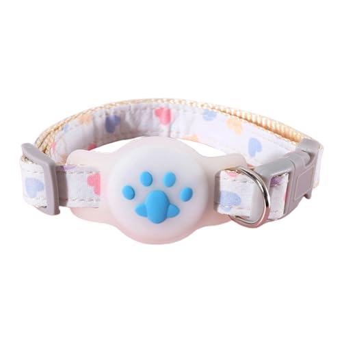 ulafbwur Hundehalsband, 1 Set, Haustier-Halsband, leuchtet im Dunkeln, verstellbar, Anti-Verlust, für Hunde und Katzen, Silikonabdeckung für AirTag, Haustier-Positionierungshalsband von ulafbwur