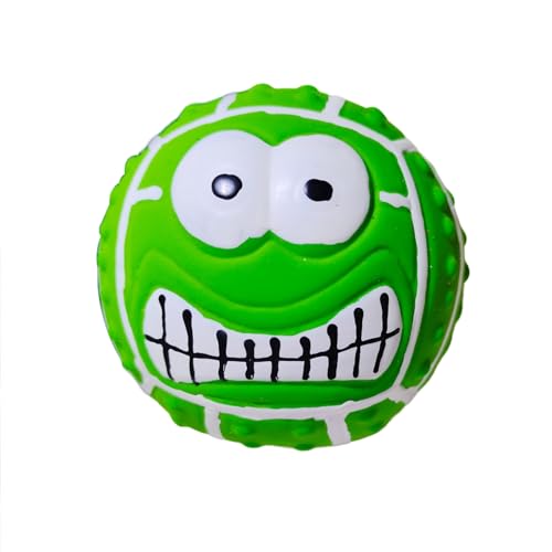 ulafbwur Hundespielzeug, quietschendes Spielzeug, lebendiger eingebauter Klang, Training, bissfester Gummiball mit 3D-Vorsprüngen, Haustier-Outdoor-Spielzeug, Hundespielzeug ulafbwur Hundespielzeug, quietschendes Spielzeug, lebendiger eingebauter Klang, Training, bissfester Gummiball mit 3D-Vorsprüngen, Haustier-Outdoor-Spielzeug, Hundespielzeug von ulafbwur