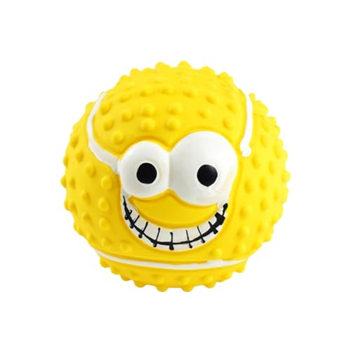 ulafbwur Hundespielzeug, quietschendes Spielzeug, lebendiger eingebauter Klang, Training, bissfester Gummiball mit 3D-Vorsprüngen, Haustier-Outdoor-Spielzeug, Hundespielzeug ulafbwur Hundespielzeug, quietschendes Spielzeug, lebendiger eingebauter Klang, Training, bissfester Gummiball mit 3D-Vorsprüngen, Haustier-Outdoor-Spielzeug, Hundespielzeug von ulafbwur