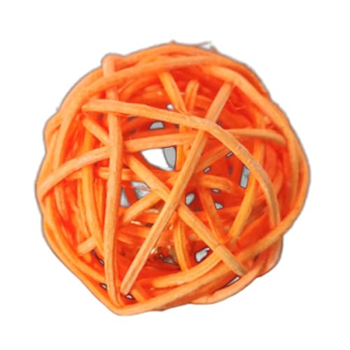 ulafbwur Katzenspielzeug-Ball mit Glockenkäfig-Form, tragbarer Ball für Zuhause, Weidenball, bestes Katzenspielzeug für Indoor-Katzen ulafbwur Katzenspielzeug-Ball mit Glockenkäfig-Form, tragbarer Ball für Zuhause, Weidenball, bestes Katzenspielzeug für Indoor-Katzen von ulafbwur