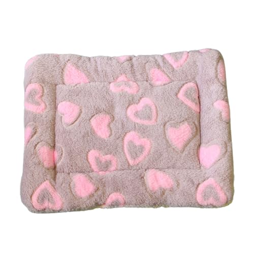 ulafbwur Matte mit Wolkenherz-Druck, Knochenpfotenmuster, rechteckig, Haustiermatte, Winter, weiches Flanellbett, Haustierbedarf, Haustierschlafbett ulafbwur Matte mit Wolkenherz-Druck, Knochenpfotenmuster, rechteckig, Haustiermatte, Winter, weiches Flanellbett, Haustierbedarf, Haustierschlafbett von ulafbwur