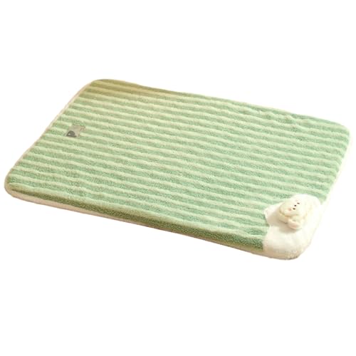 ulafbwur Weiche, warme Haustiermatte, Haustiermatte, bequeme Schlafmatte für Katzen und Hunde, vielseitig, abnehmbar, warm, weiche Bettdecke, Haustierbedarf, weiche Plüsch-Haustiermatte, Grün, XL ulafbwur Weiche, warme Haustiermatte, Haustiermatte, bequeme Schlafmatte für Katzen und Hunde, vielseitig, abnehmbar, warm, weiche Bettdecke, Haustierbedarf, weiche Plüsch-Haustiermatte, Grün, XL von ulafbwur