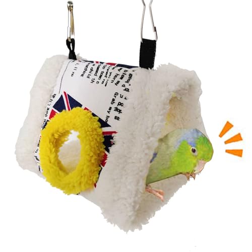 ulafbwur Zelt, dreieckig, Plüsch, Vogel, Papagei, Hängematte, Käfig, warmes Bett, Spielzeug ulafbwur Zelt, dreieckig, Plüsch, Vogel, Papagei, Hängematte, Käfig, warmes Bett, Spielzeug von ulafbwur