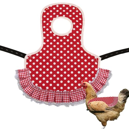 Hühnerschürze für Hühner, Hühnerjacke, Geflügeljacke, Huhnsattel, Flügel, Rückenschutz, Feder, Schutz für den Rücken, Feder, Schutz für Kostüm von ulapithi