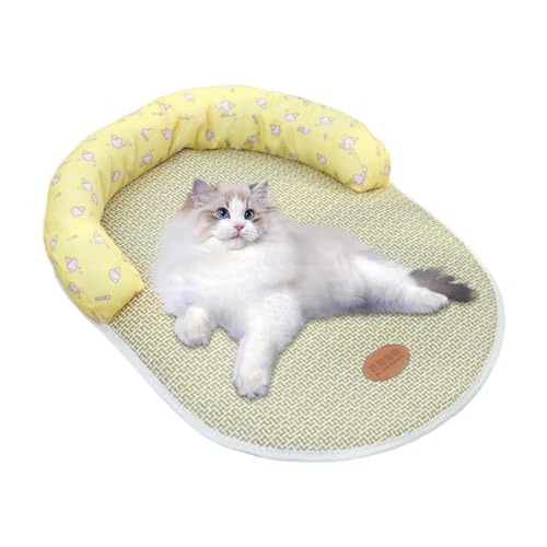 Kühldecke für Hunde, Kühlmatte für Katzen | atmungsaktive Kühlmatte für Katzen, 38 x 40 cm | Tragbares Kühlkissen für Hunde, Matte von ulapithi