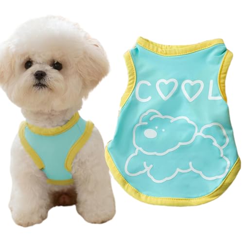 Sommerkleidung für Hunde, Sommerkleidung für Hunde – atmungsaktives Hemd für kleine Hunde, Kühlweste für Hunde, Hemd für kleine Hunde, Chihuahua-Kleidung für den Gebrauch von ulapithi