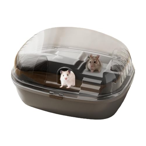 Zwerghamsterkäfig, Jaula para Hamster,Kleintierspaß und interaktiver Hauskäfig | Der geräumige Lebensraum misst 13,98 x 10,83 x 7,87 Zoll, für Hamsterkomfort und Sichtbarkeit Zwerghamsterkäfig, Jaula para Hamster,Kleintierspaß und interaktiver Hauskäfig | Der geräumige Lebensraum misst 13,98 x 10,83 x 7,87 Zoll, für Hamsterkomfort und Sichtbarkeit von ulapithi