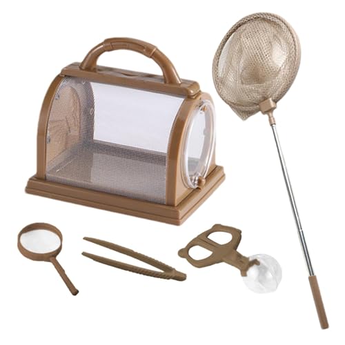 Critter Case,Schmetterlingskäfig, Critter Container Beobachtungsset für Kinder, Naturbeobachtungsset, tragbares Wurmbetrachterspielzeug für Kinder, Jungen, Mädchen Critter Case,Schmetterlingskäfig, Critter Container Beobachtungsset für Kinder, Naturbeobachtungsset, tragbares Wurmbetrachterspielzeug für Kinder, Jungen, Mädchen von ulapithi