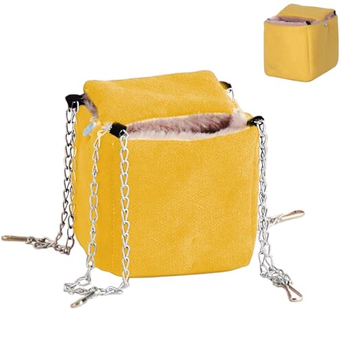 Hamster-Hängematte für Käfig, Hängematte für Haustiere, Hängematte für Hamster, Eichhörnnest, warme Schaukel für Hamster, Chinchilla, Chinchilla-Hängematte, Sugar Gliderbett von ulapithi