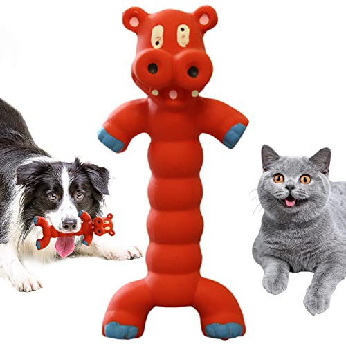 ulapithi Quietschendes Hundespielzeug | Quietschspielzeug für Hunde Latex-Hundekauspielzeug mit Sound Quietscher Grunzendes Hundespielzeug | Latex-Grunzen-Hundespielzeug zur Linderung von ulapithi