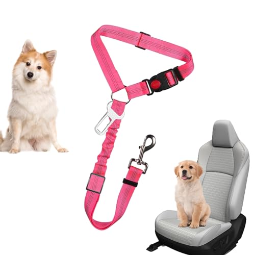 ulapithi Sicherheitsgurt für Hunde, Sicherheitsgurt für Hunde im Auto - Sicherheits-Hundegurt-Autositzgeschirre | Tragbares Hunde-Autogeschirr-Sicherheitsgurt-Set für Welpen, Haustiere, kleine und von ulapithi