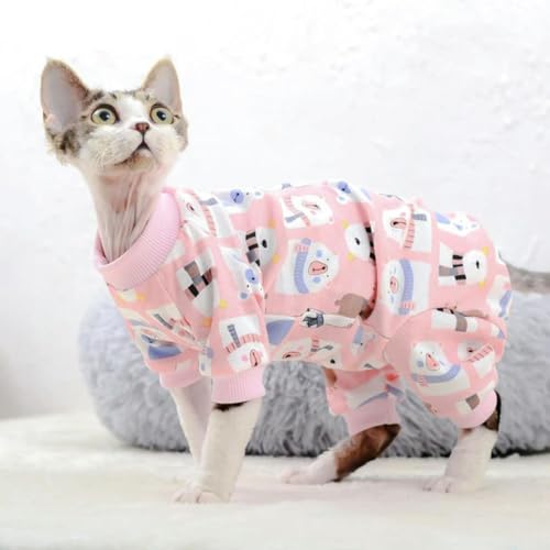 Katze Kleidung Nette Baumwolle Kätzchen Katze Overall Warme Katzen Overalls Hoodies Kostüme Für Sphinx Devon Katze ropa para gato von umass