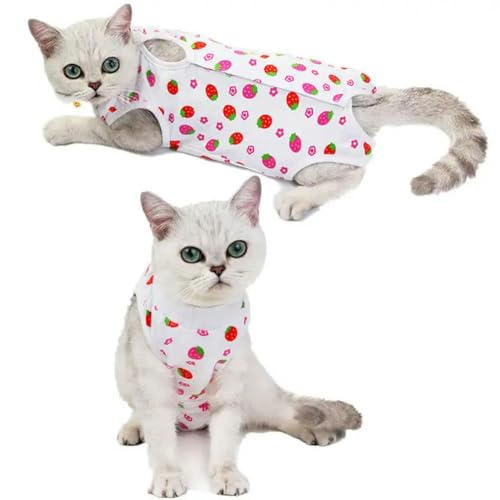 Katzen-Kleidung Haustier Chirurgie Anzug für kleine Hunde Katzen Entwöhnung atmungsaktiv Welpen Anti-Kratz-Körpergurt Weste von umass