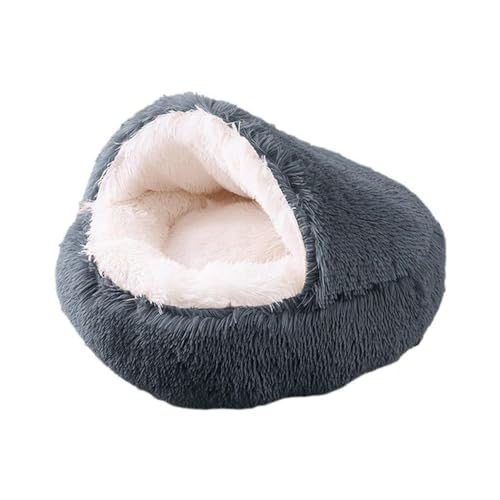 2 in 1 Soft Plush Cat Bed Winter Warm Round Nest Kennel Semi Enclosed Sleep Bag Pet Basket for Small Dogs Cats Sleeping Mat gatos cosas para gatos casa para gatos camas para gatos Katzenzubehör von umsl