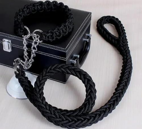 Doppelsträngiges Seil, große Hundeleine, Metall, P-Kette, Schnalle, nationale Farbe, Haustier-Traktionsseil, Halsband-Set für große Hunde, 1,2 m Länge, ohne Box Doppelsträngiges Seil, große Hundeleine, Metall, P-Kette, Schnalle, nationale Farbe, Haustier-Traktionsseil, Halsband-Set für große Hunde, 1,2 m Länge, ohne Box von umsl