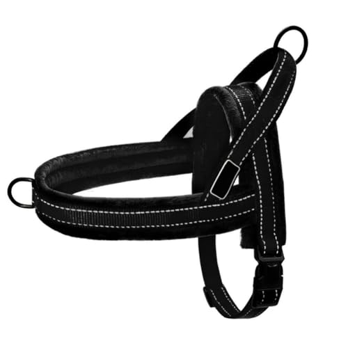 Hundegeschirr, Nylon, groß, reflektierend, gepolstert, für kleine und mittelgroße Hunde, Pitbull Buldog Hundegeschirr, Nylon, groß, reflektierend, gepolstert, für kleine und mittelgroße Hunde, Pitbull Buldog von umsl