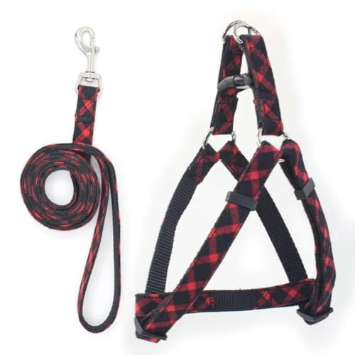 Hundegeschirr, Nylon, kariert, Weihnachts-Serie, für kleine und mittelgroße Hunde Hundegeschirr, Nylon, kariert, Weihnachts-Serie, für kleine und mittelgroße Hunde von umsl