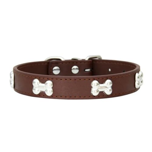 Hundehalsband, Knochenleder, langlebig, für Welpen, Mops, für kleine, große Hunde, Chihuahua, Katzen, Zubehör, Haustierhalsband für kleine Hunde, 2 Stück Hundehalsband, Knochenleder, langlebig, für Welpen, Mops, für kleine, große Hunde, Chihuahua, Katzen, Zubehör, Haustierhalsband für kleine Hunde, 2 Stück von umsl